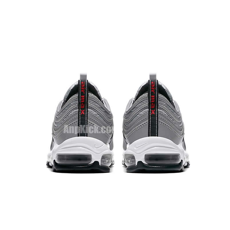 Air Max 97 Premium Reflective Silver Black Bullet Shoes 312834-007