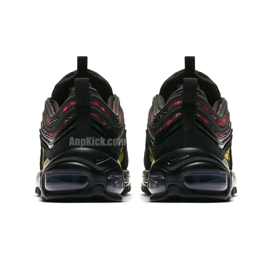 Nike Air Max 97 SE 'Tartan' Black And Red Mens Womens AV8220-001