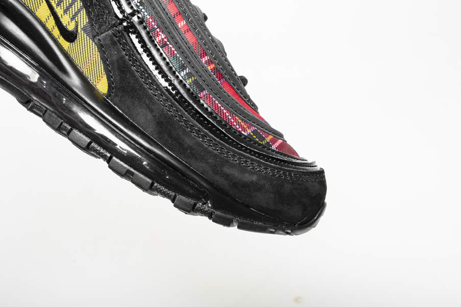 Nike Air Max 97 SE 'Tartan' Black And Red Mens Womens Pics AV8220-001