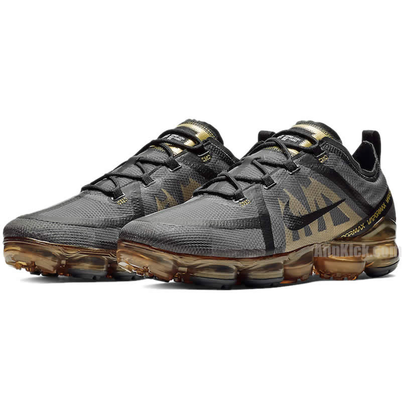 Nike Air VaporMax 2019 Run Utility Black Metallic Gold Shoes AR6631-002