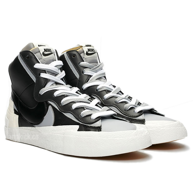 Sacai Nike Blazer Mid Greyscale Black Bv0072 002 (3) - newkick.cc