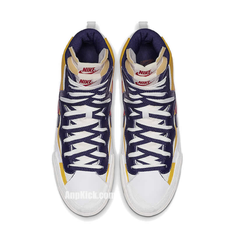 Sacai Nike Blazer Mid Navy Blue Bv0072 001 Yellow Bv0072 700 (5) - newkick.cc