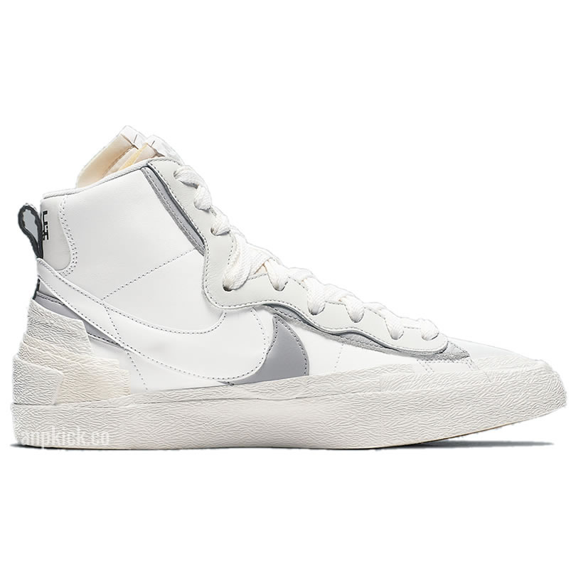 Sacai Nike Blazer Mid White Grey Bv0072 100 (2) - newkick.cc