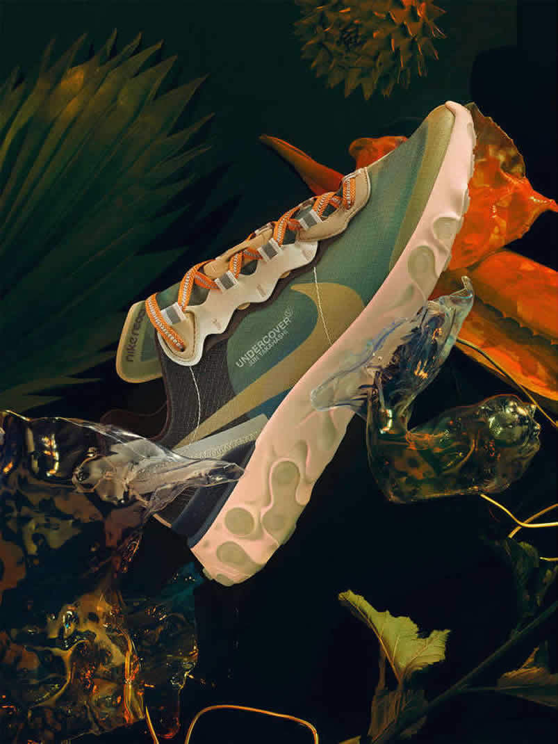 Undercover x Nike React Element 87 'Green Mist' Shoes Collection BQ2718-300 Pics