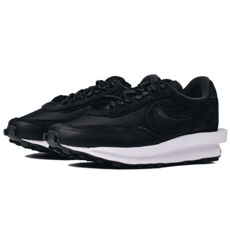 Sacai Nike Ldv Waffle Triple Black Bv0073 002 (2) - newkick.cc